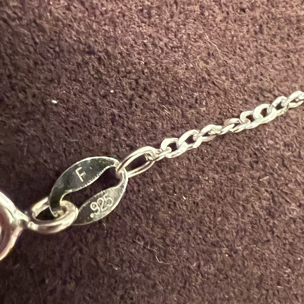 Italian Sterling Silver Ornate Pendant Necklace - Picture 3 of 4